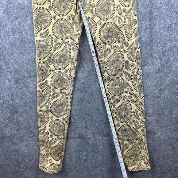 Bleulab Jeans Womens Small Reversible Beige Paisley Jegging Skinny Y2K 90s - Picture 8 of 12